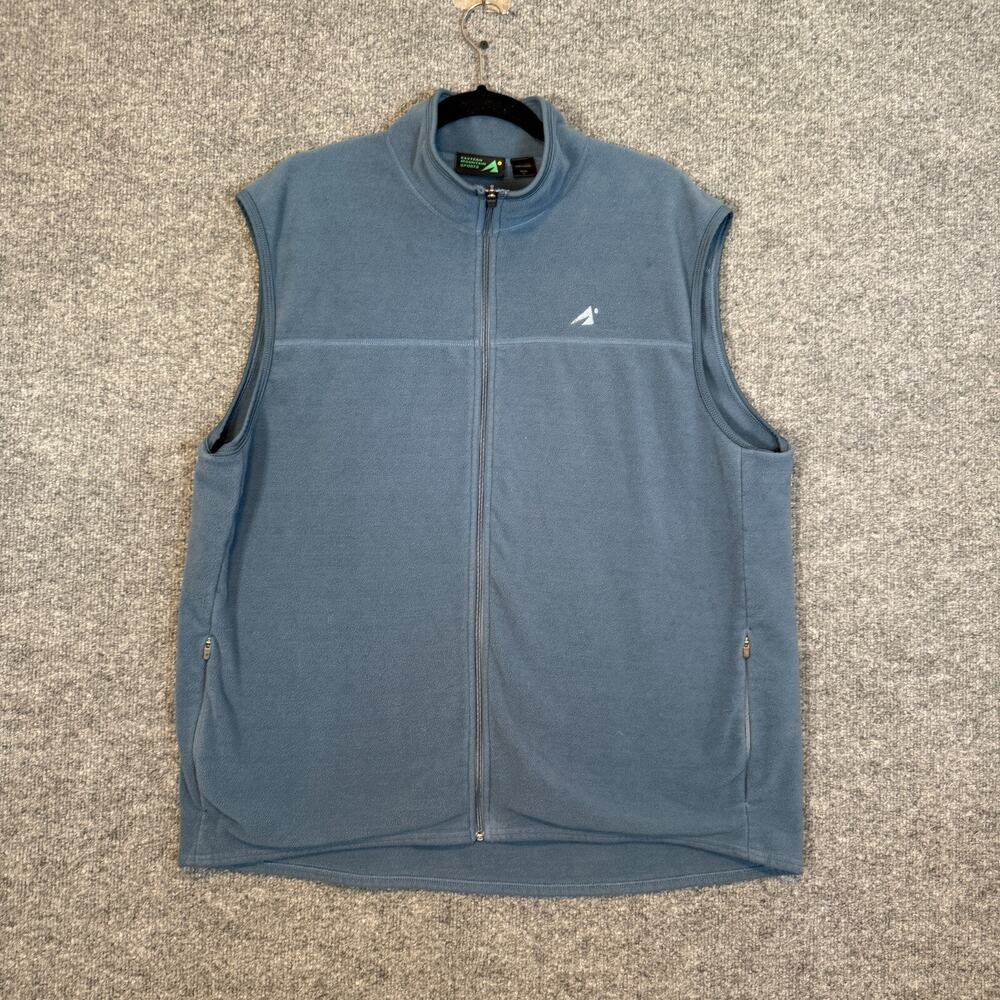Eastern Muntain Sports Vest Mens XL Blue Fleece Zip Up Vest Hiking Gorpcore